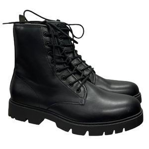 NWT Zara Men’s Lug Sole Lace Up Combat Boots NEW with Tags - US 9 / 42